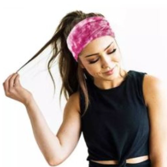 NEW Boho Yoga Running Workout Tie Dye Headband - Picture 13 of 13
